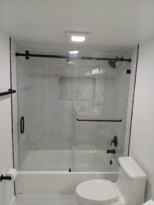 Puertas para baños de cristal, tampa, miami, florida